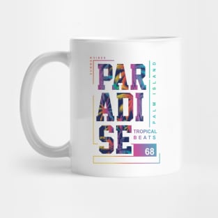 Paradise Tropical  Typography Mug